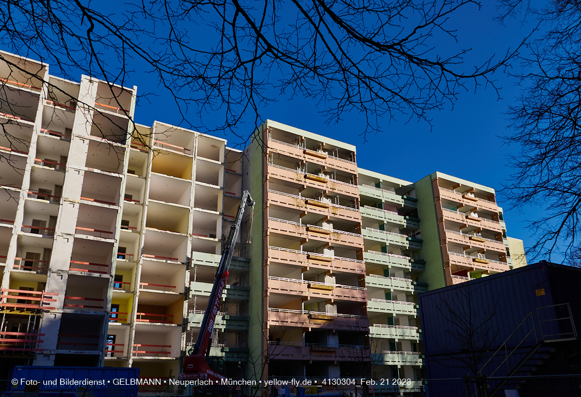 21.02.2023 -  Mega-Sanierung in der Kurt-Eisner-Straße in Neuperlach